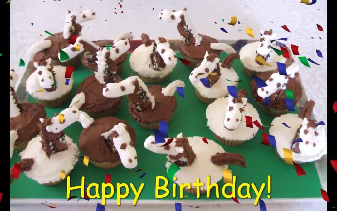 Happy Birthday Horse Cupcakes